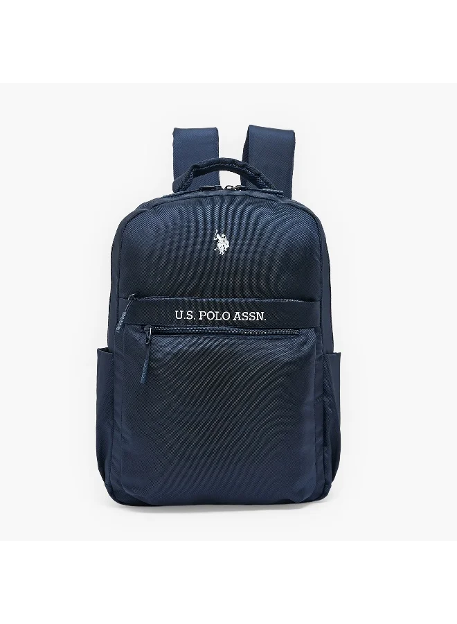 US Polo Assn. 17 Inch-Us Polo-Backpack-2 Cmprts (840D Dobby) Navy \ 43X30X15