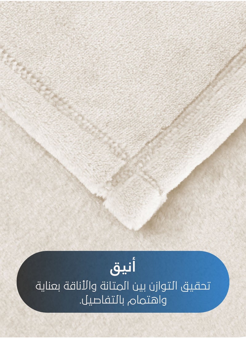 Master Home Textile - Lightweight Velvet Blanket, Mora Series, 350GSM, Double Size 260 x 240 cm, Extra Soft All Season Fleece Blanket, Bed And Sofa Blanket - Image 1