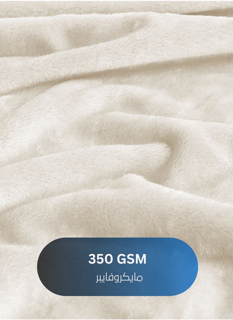 Master Home Textile - Lightweight Velvet Blanket, Mora Series, 350GSM, Double Size 260 x 240 cm, Extra Soft All Season Fleece Blanket, Bed And Sofa Blanket - Image 1
