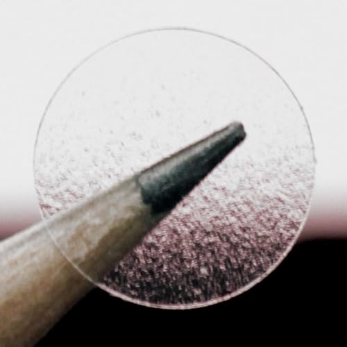 ChromaLabel 0.50 inch Round Label Clear Transparent Dot Stickers, 1000 Labels per Roll, Non-Perforated - Image 1