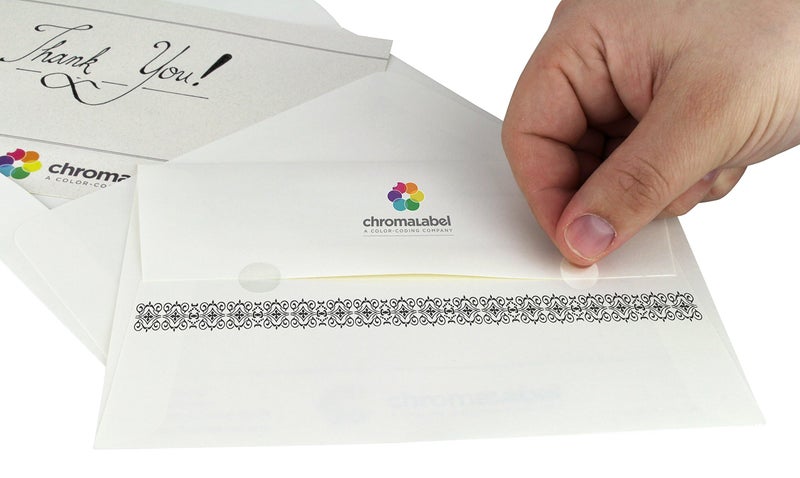 ChromaLabel 0.50 inch Round Label Clear Transparent Dot Stickers, 1000 Labels per Roll, Non-Perforated - Image 5