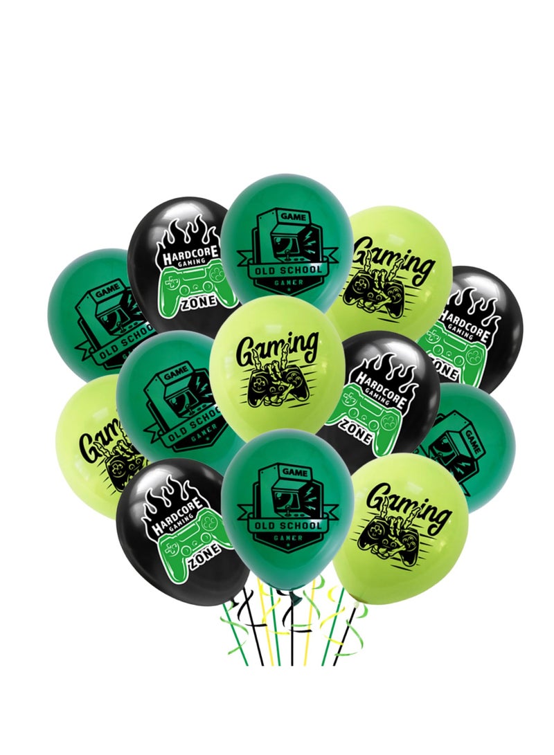 KASTWAVE Green Video Game Console Party Supplies, Game Theme Decorations, Boys Game Birthday Party Supplies, Video Game Console Theme Party Set with Birthday Banner, Theme Balloons, Cake Decoration - Image 5