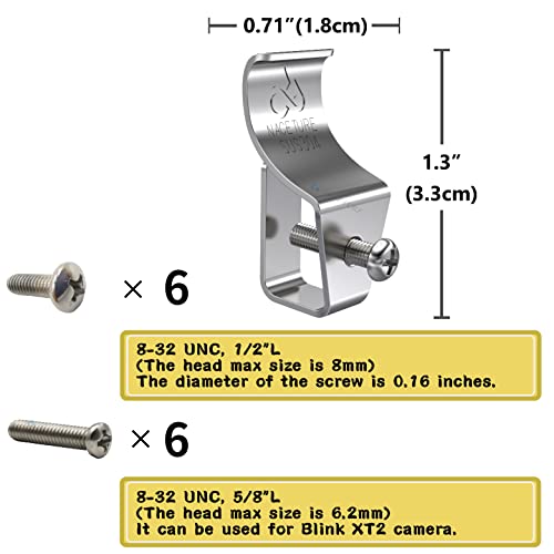 NACETURE Vinyl Siding Hooks (12 Pack) - Heavy Duty No-Hole Needed Screws, Stainless Steel Hanger for Mounting Home Security Camera, Porch Decor - Image 5