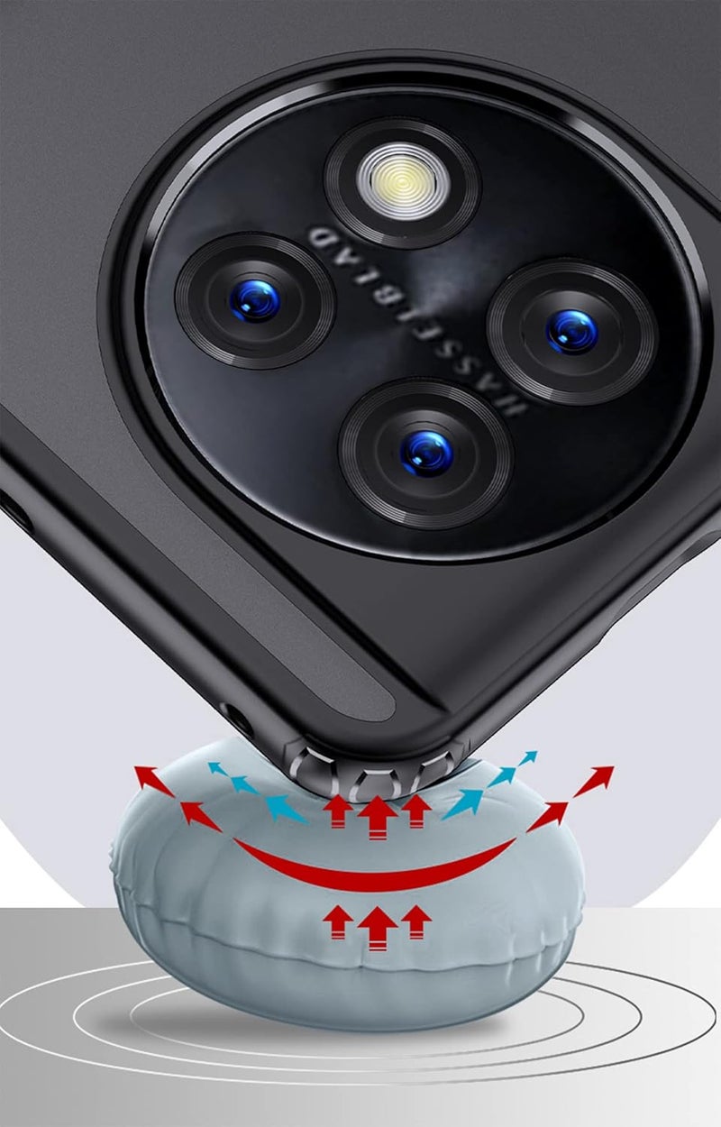 Mingwei Case For Oneplus 12R 5G Clear Soft Tpu Shock Absorption Slim Lightweight Shockproof Cover Hybrid Protective Case Compatible With Oneplus12R Black, Oneplus12R - Image 4