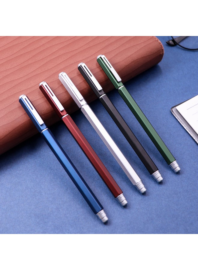 Pentel 0.5Mm Business Neutral Pen With Metal Barrel Office Financial Signature Pen Quick-Drying Water Pen Bln665E-Ae Brownish Red - Image 5