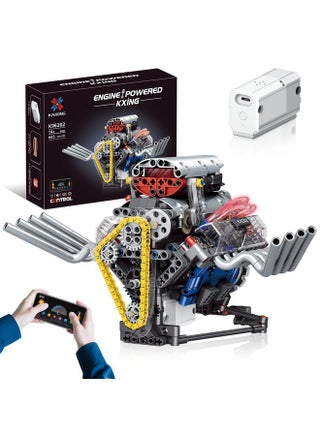 LITTCO V8 Engine Model Kit that Works, Controllable Model Kit with LED Lights and Sound Effects for STEM Learning, Collectible Set for Adults, Building Blocks Sets for Kids Children Boys Girl - 665PCS - pzsku/Z26CA3E529D3F5E2D9F41Z/45/1750160775/85f1b5f0-ac2e-424b-8b89-9a7e162a0dc5