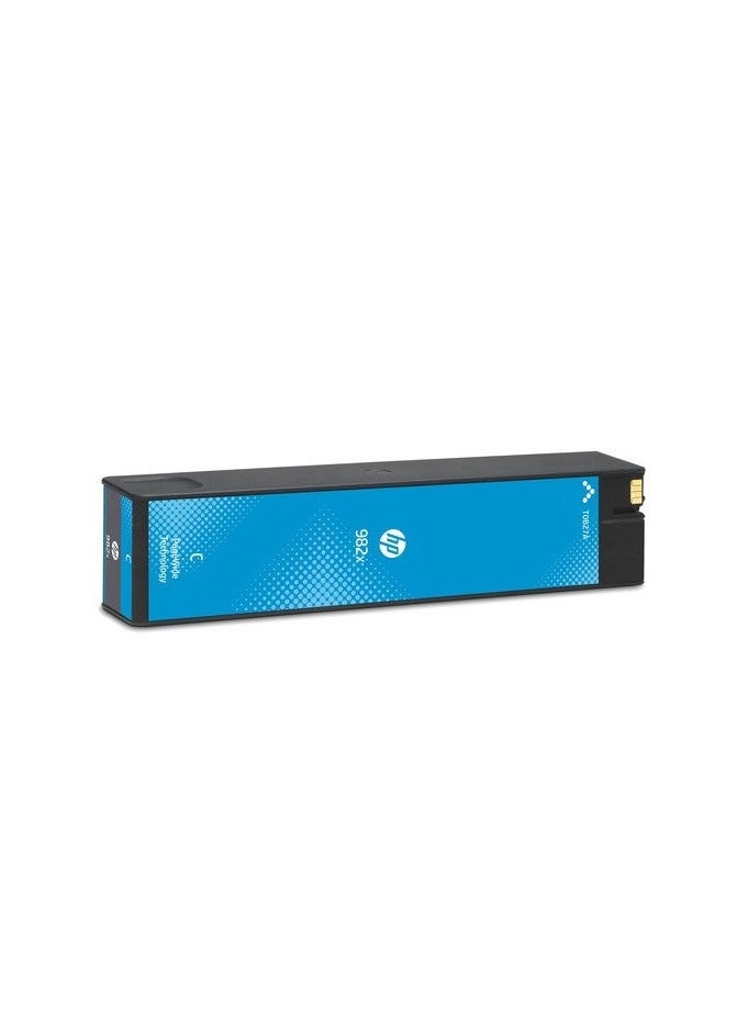 HP 982X High Yield Cyan Original PageWide Cartridge Cyan