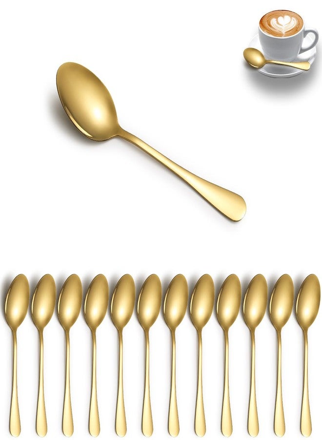ReaNea Gold Teaspoons Set of 12, Stainless Steel Dessert, Coffee Spoon, Stirring Spoon, Latte for Home, Restaurant, Hotel, Wedding, Event, Parties - Image 1