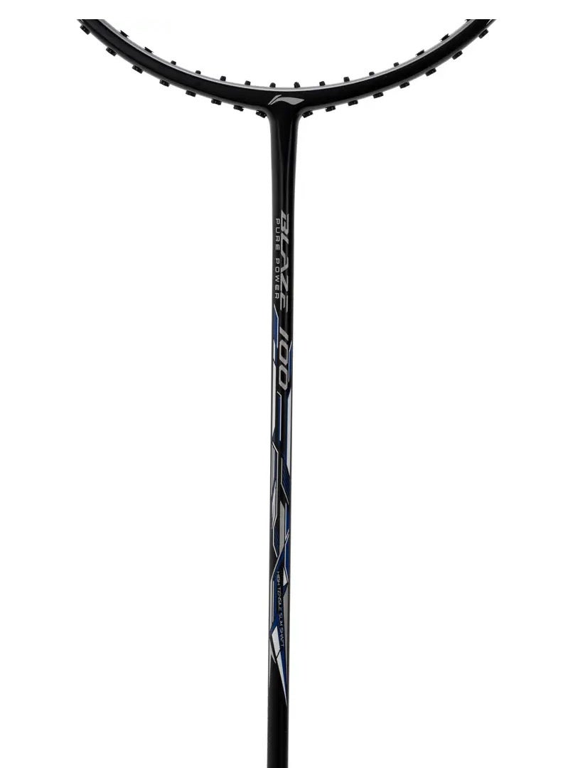 لي-نينج مضرب بادمنتون بلايز 100 (84) غير مشدود (أسود/فضي/كحلي) - Image 3