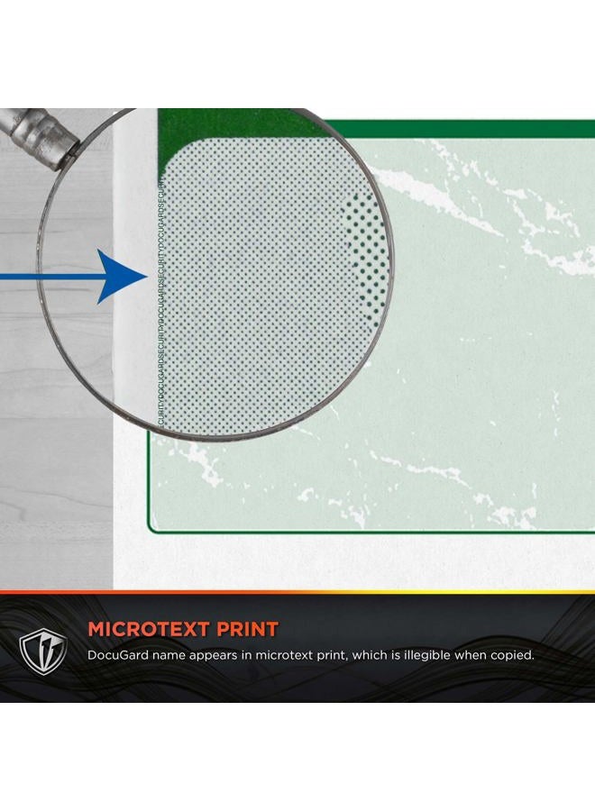 DocuGard Green Marble Bottom Check, 8.5 x 11 Inches, 24 lb, 500 Sheets, 1 Check Per Sheet (04518) - Image 5