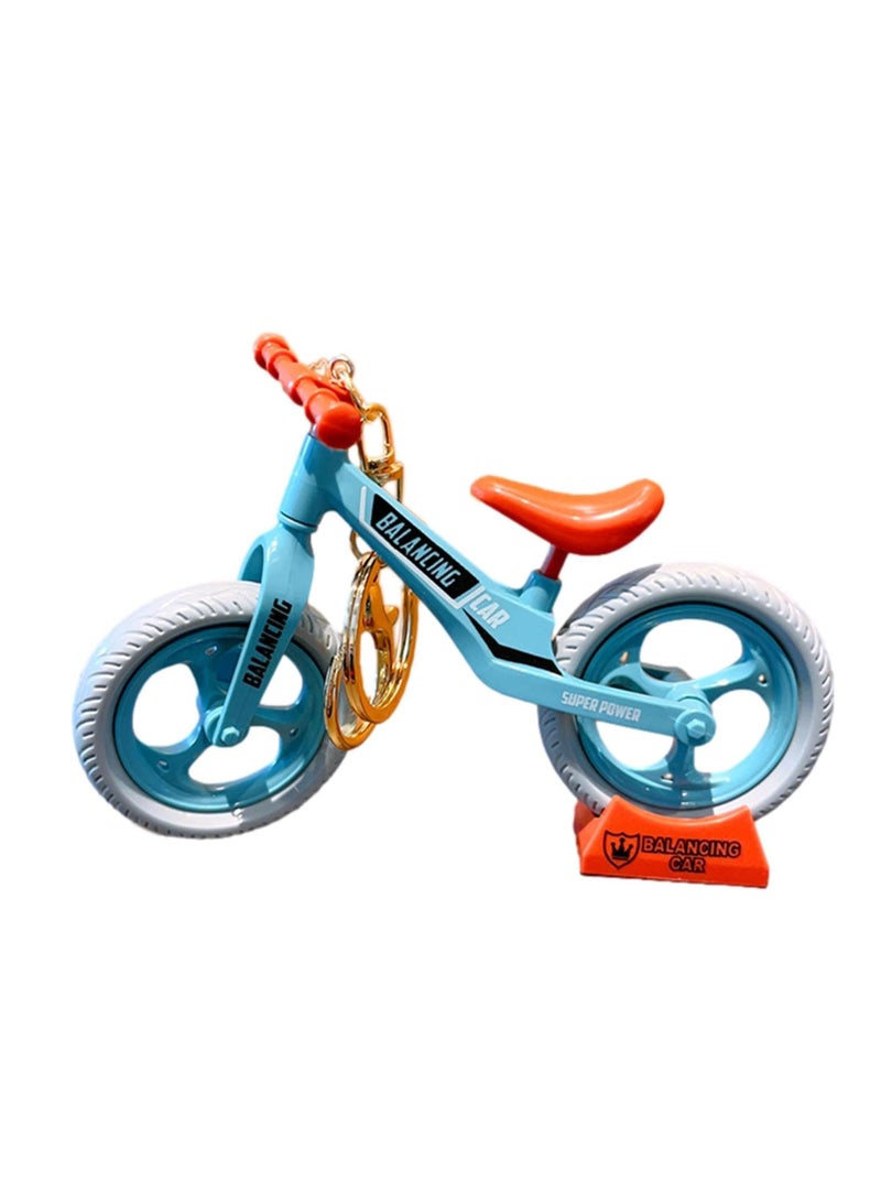 Unique Key Pendant - Pulley Bicycle Keychain for Handbags and Backpacks, Novelty Desktop Decoration, Bicycle Model Charm Keychain Cute Pendant Creative Gift (Dark Blue)  - Image 1