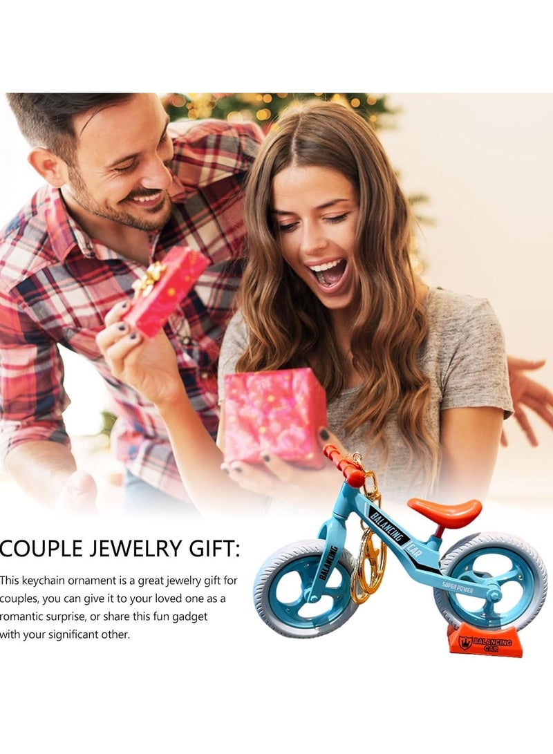 Unique Key Pendant - Pulley Bicycle Keychain for Handbags and Backpacks, Novelty Desktop Decoration, Bicycle Model Charm Keychain Cute Pendant Creative Gift (Dark Blue)  - Image 3
