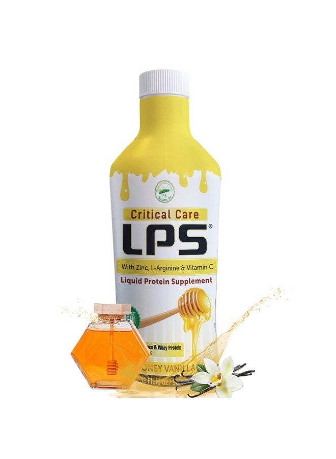 Nutritional Designs Lps Liquid Collagen & Whey Protein Supplement, Sugar-Free, Non-Gmo Drink, Promotes Healthy Skin & Hair For Men & Women. (Critical Care) Honey Vanilla - Image 1