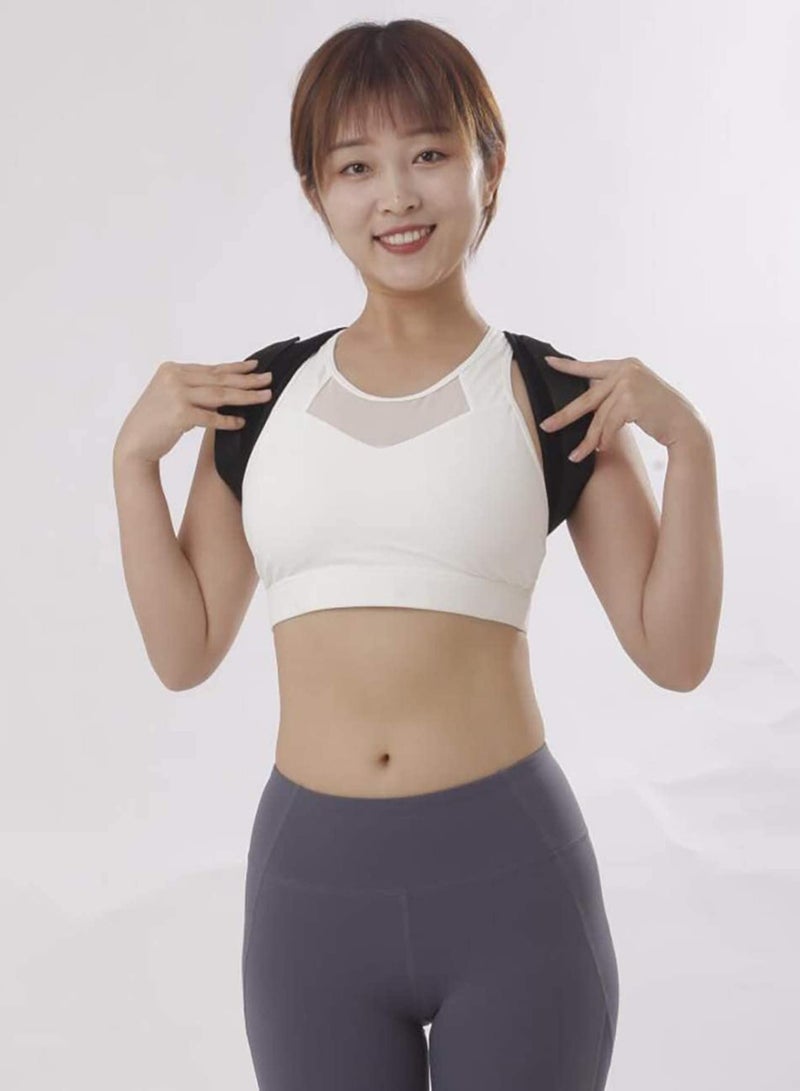 Posture Corrector, Shoulder Straightener for Men and Women, Adjustable Upper Back and Shoulder Support Brace Posture Correction Belt, Suitable for Relieving Back, and Shoulder Pain Large - Image 5