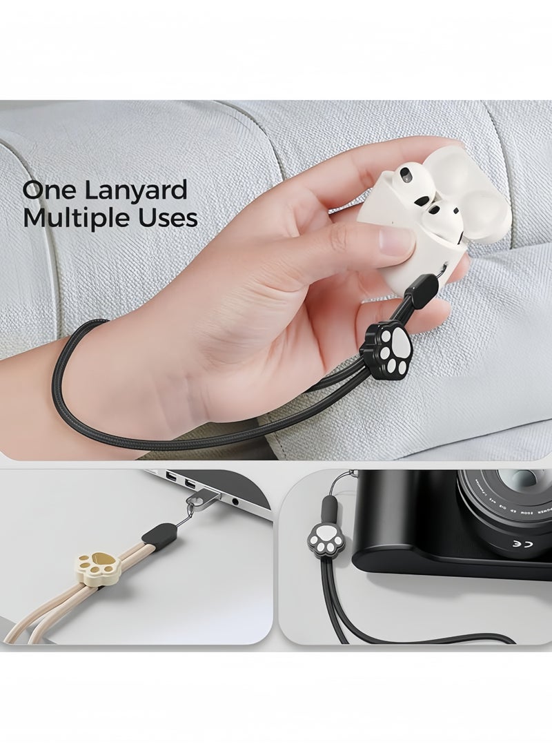 2 PCS Phone Wrist Strap Cell Phone Lanyard, Smartphone Wristlet Bracelet Keychain Anti Theft Lanyard for Earphone - Image 4