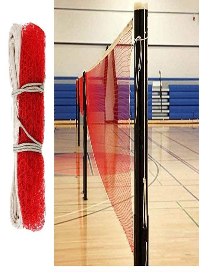 Victory Badminton Net | Pickle Ball Net and Tennis Net for Outdoor, Indoor or Badminton Sports, Nylon, Super Special Quality Badminton Net (RED) - Image 1
