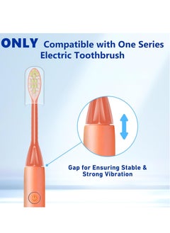 Beauenty Compatible with Philips One Series Sonicare Electric Toothbrush Replacement Brush Heads,for Philips One HY1100 HY1200 ONE Series Electric Toothbrush,5 Pack (Miami Coral, Medium)  - Image 4