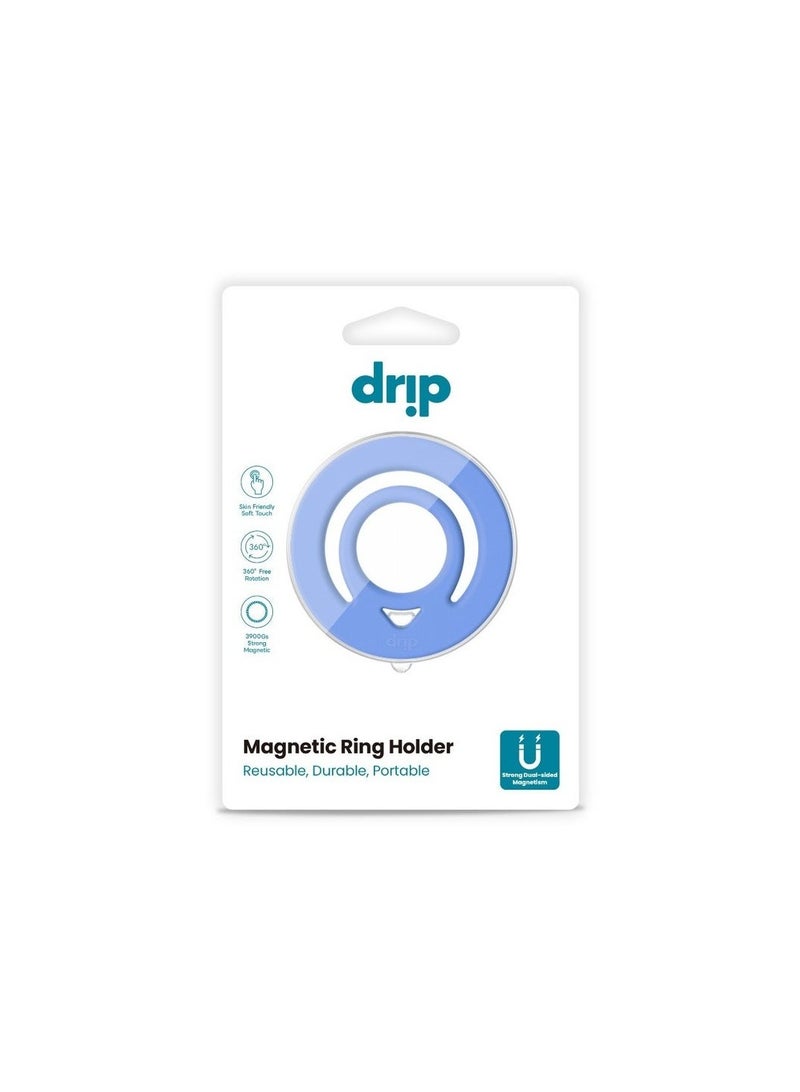 DRIP Magnetic phone grip with a ring design made of silicone, keeps your device stable and comfortable.Suitable for use as a stand or a secure grip that prevents slipping and provides better phone control. - Image 3
