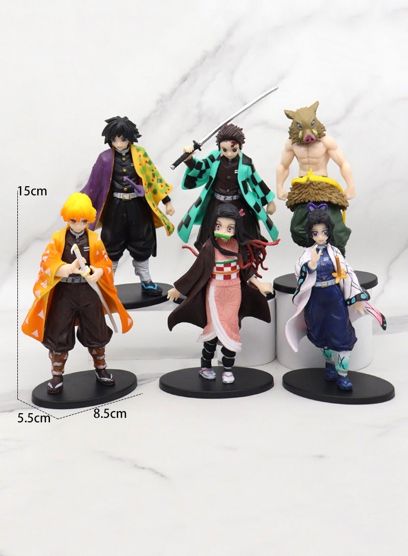 6-Piece Playsets Slayer Action Figure Statue Model Puppet Handicrafts Toys Set 8.5*15*5.5cm  - Image 2
