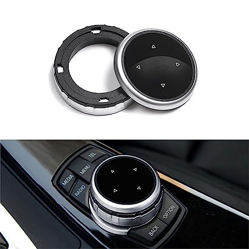ALETAI Larger Multimedia Knob Switch Button Cover Trim Compatible with BMW - Image 1