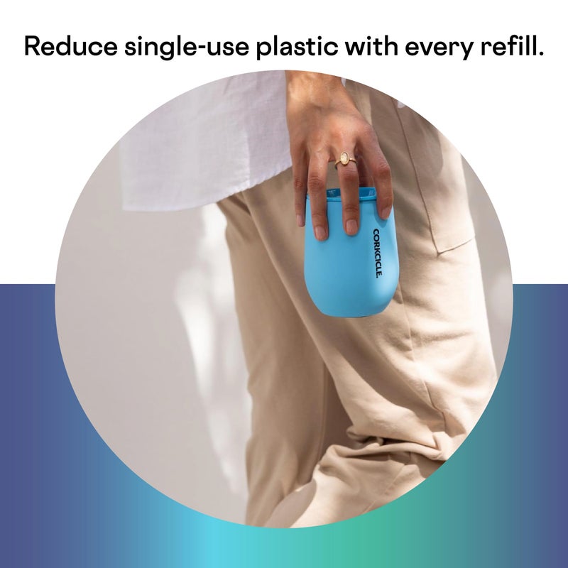 Corkcicle Stemless Insulated Wine Glass Tumbler, Dragonfly, 12 oz – Stainless Steel Stemless Wine Glass Keeps Beverages Cold for 6 Hrs, Hot for 3 Hrs - Image 5