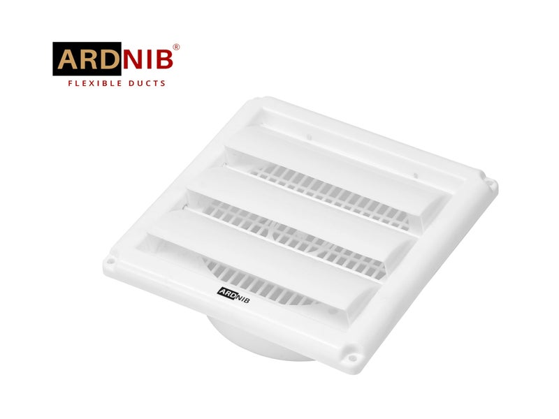 Ardnib 6 Inch Square Vent Cover for Chimney Pipe Outer Air Vent/Cowl - Pack of 1 - Image 3