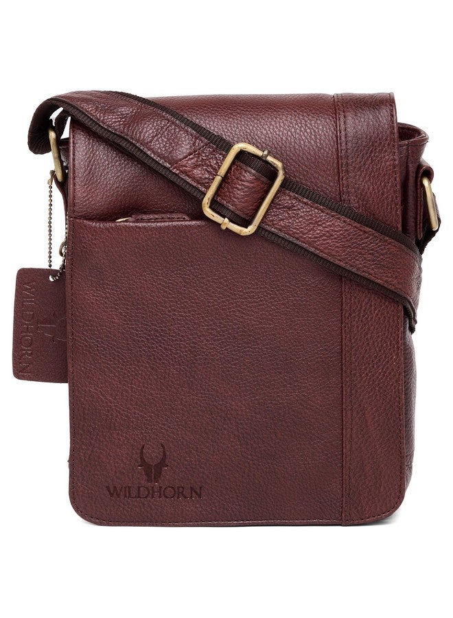Wildhorn حقيبة س sling جلدية أصلية للرجال - أنيقة، واسعة، ومتينة لحقيبة كروس بودي للاستخدام اليومي والسفر | حزام قابل للتعديل | ضمان لمدة سنة - Image 2