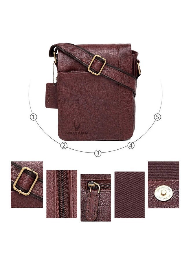 Wildhorn حقيبة س sling جلدية أصلية للرجال - أنيقة، واسعة، ومتينة لحقيبة كروس بودي للاستخدام اليومي والسفر | حزام قابل للتعديل | ضمان لمدة سنة - Image 4