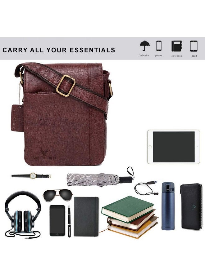 Wildhorn حقيبة س sling جلدية أصلية للرجال - أنيقة، واسعة، ومتينة لحقيبة كروس بودي للاستخدام اليومي والسفر | حزام قابل للتعديل | ضمان لمدة سنة - Image 5