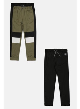 Kids Boy 2 Pcs Training Jogger Pants, Black