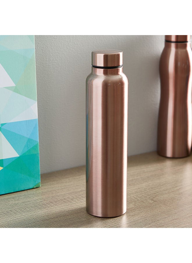 NIBEMINENT Stilo Stainless Steel Water Bottle Brown 1Liters - Image 2
