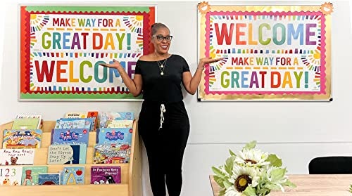 Sproutbrite Classroom Decorations - Welcome Banner and Poster for Teachers - Bulletin Board and Wall Decor for Pre School, Elementary and Middle School - Image 2