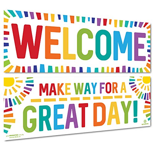 Sproutbrite Classroom Decorations - Welcome Banner and Poster for Teachers - Bulletin Board and Wall Decor for Pre School, Elementary and Middle School - Image 5