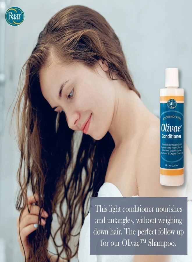 baar Olivae Conditioner, Organic Olive Oil Conditioner with Organic Botanical Oils, Specially Formulated to Nourish Hair Follicles, Roots & Scalp. 8 oz. - Image 4