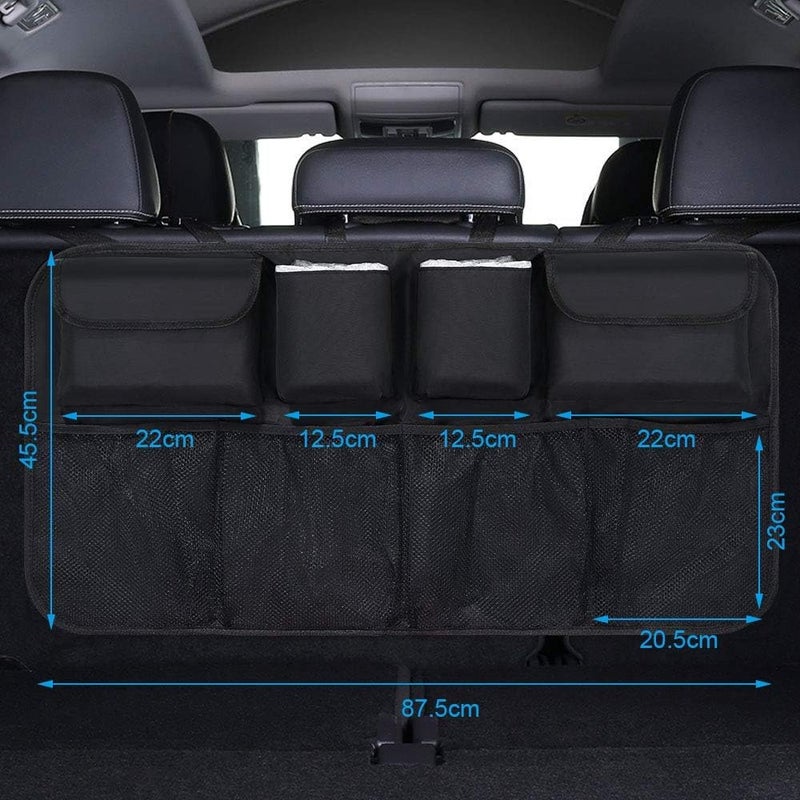 Car Trunk Organizer for Opel Vauxhall Grandland X 2017-2023, Hanging Backseat Storage Space Saving Cargo Net Pocket Accessories - Image 3