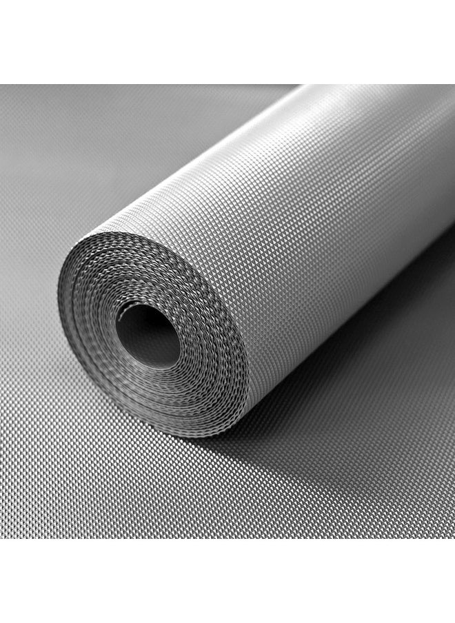 Kuber Industries Kuber Industries Diamond Textured Anti Slip Mat|Waterproof Shelf Mat Liner Roll|Mat For Kitchen, Drawer & Cabinet|Sheet For Fridge, Bathroom|Easy To Cut 10 MTR Roll (Grey)  - Image 1