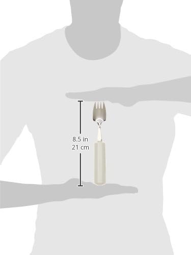 Sammons Preston Homecraft Queens Cutlery Spork Eligible for VAT relief in the UK Stainless Steel Adaptive Dining Utensil for Elderly Disabled Handicapped Large BuiltUp Handle for Good Grip Dishwasher Safe - Image 3