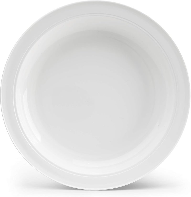 Providence Spillproof Lip Plates for Disabled Adults Inner Lip Dish for Adults - Lip Bowl - Adaptive Plate for Independence - Non Slip Plate for Disabled Adults - 9" White - 3 Pack - Image 5