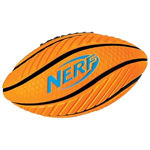 Nerf Kids Foam Football - Spiral Grip Mini Soft Foam Football for Kids - Easy Grip Junior Ball - 8.5" - Image 1