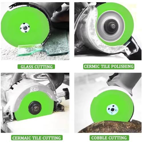 Yangtzone Glass Cutting Disc 4.5" Diamond Blade for Angle Grinder, 5pcs Ultra-Thin Glass Cutter for Bottles, Ceramic, Tile, Jade, Crystal & Wine Bottle Cutter, 7/8" Arbor Diamond Blade - Image 5