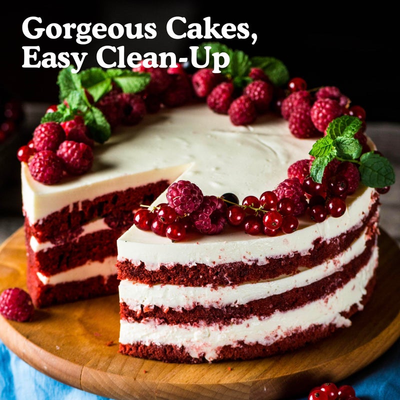 Regency Wraps Parchment Paper Circles For Round Cake Pans and Tube Cake Pans, Greaseproof Liners for Non-Stick Baking, 8" (Pack of 50, 25 Each), White - Image 4