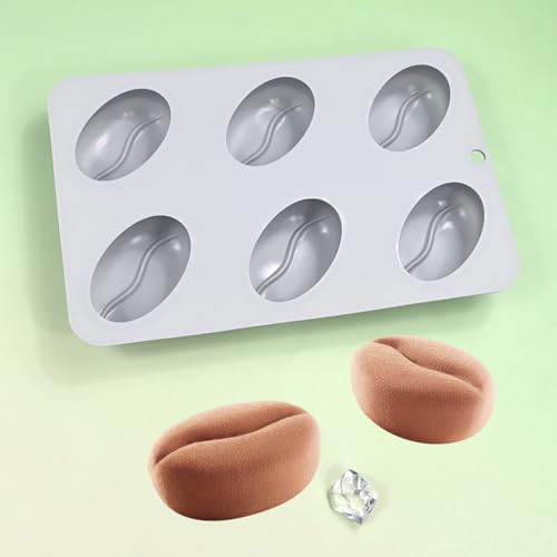 mostsom Silicone Molds for Baking Non-Stick Candy, Chocolate, Cookie, Oreo, Mini Soap, Pudding, Jello, Muffin, Dog Treats Ideal for Cupcakes, Ice Cubes, and Jelly Mold (F_ Coffee Bean) - Image 4