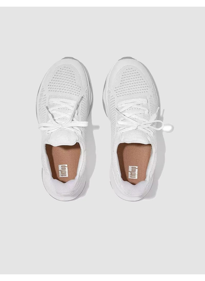 FitFlop Vitamin Ffx Gb7 Knitted White Women's Sports Shoes  - Image 3