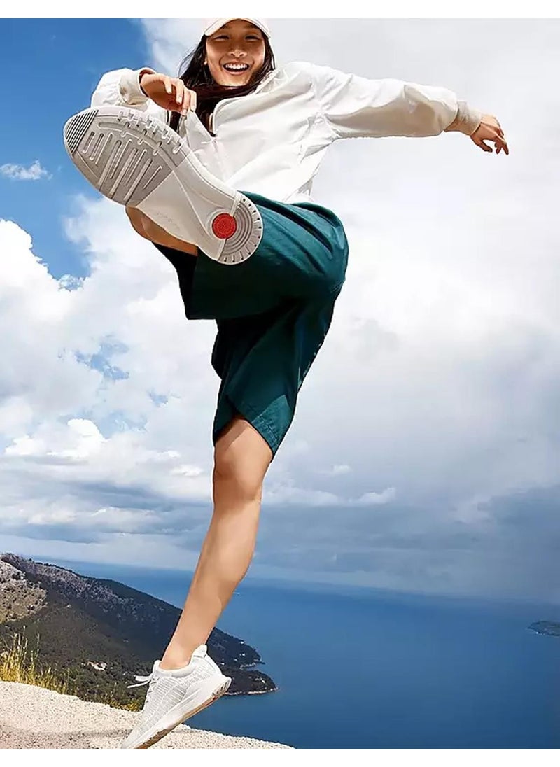 FitFlop Vitamin Ffx Gb7 Knitted White Women's Sports Shoes  - Image 5