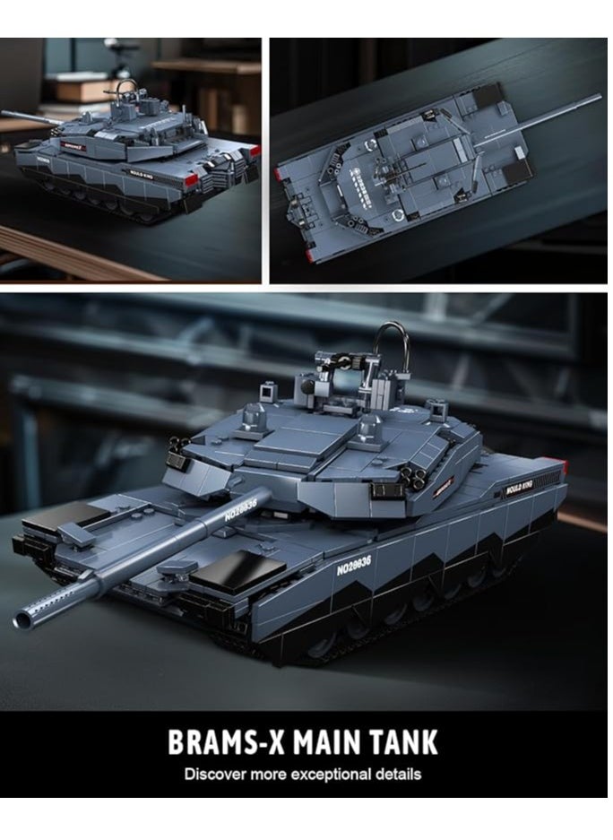 mould king - 20036 AB-X Tank Building Block Kits, Educational Vehicle Model Building Blocks Set, Collectible Model Kits, Construction Block Sets - Image 1