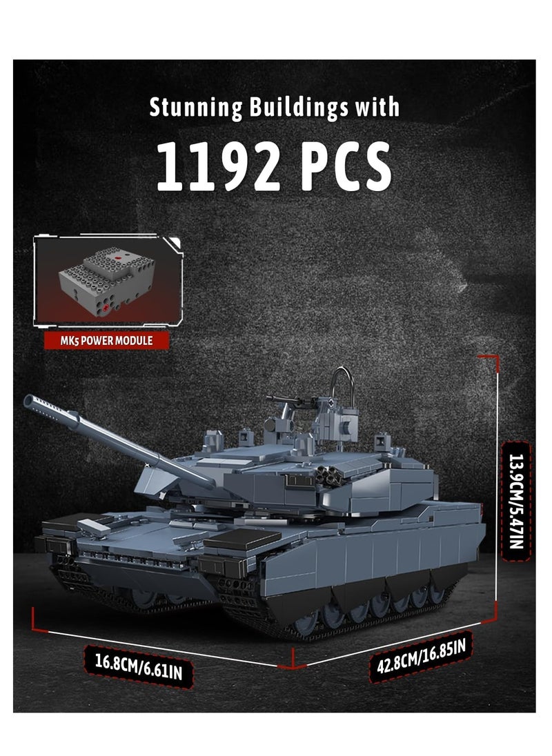 mould king - 20036 AB-X Tank Building Block Kits, Educational Vehicle Model Building Blocks Set, Collectible Model Kits, Construction Block Sets - Image 1