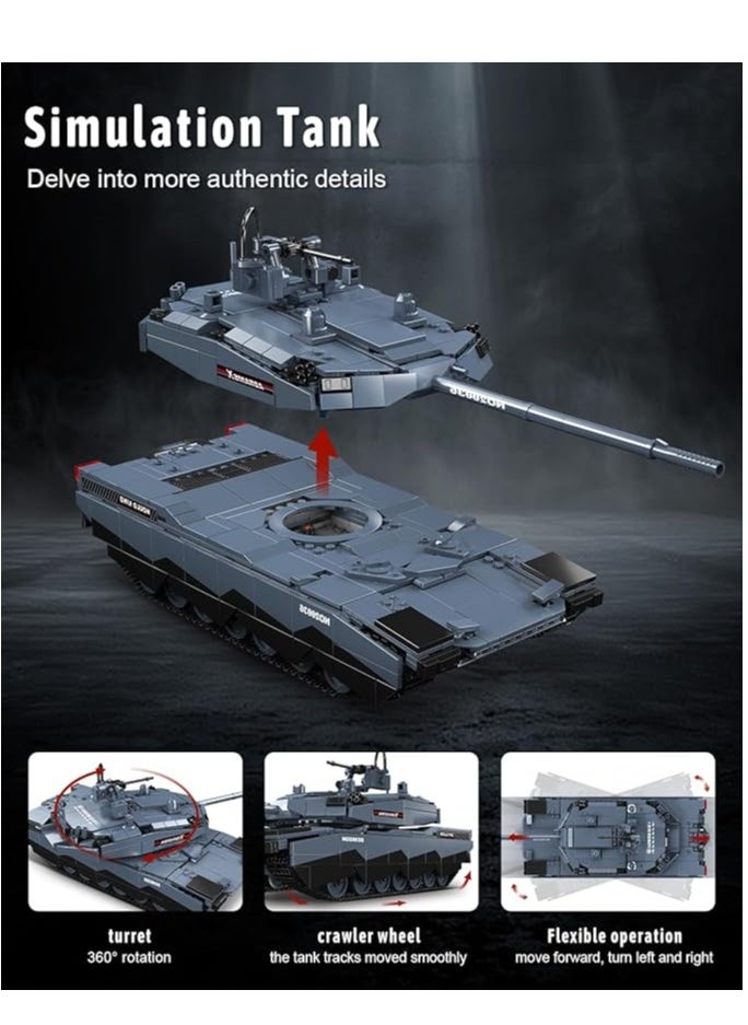 mould king - 20036 AB-X Tank Building Block Kits, Educational Vehicle Model Building Blocks Set, Collectible Model Kits, Construction Block Sets - Image 1