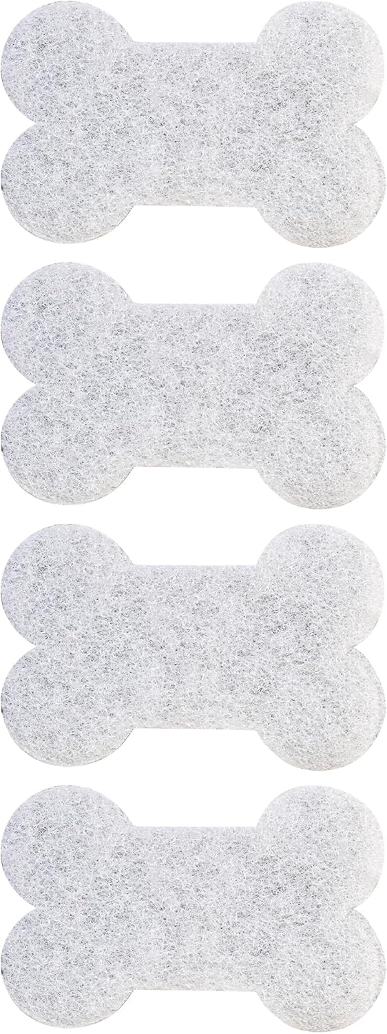 Vigar Pets Club Scrubber Sponge  Set of 4 BoneShaped Pet Bowl Cleaning Scrubber  Dish Sponges for Washing Pet Bowl  Non Scratch and Reusable Gray - Image 1