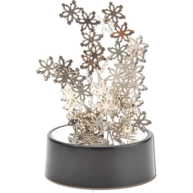 PowerTRC Toy Magnetic Desktop Sculpture (Snowflakes) | Mini Magnetic Art Decoration for Desktop | Fun Stress Relief Office Gift - Image 1
