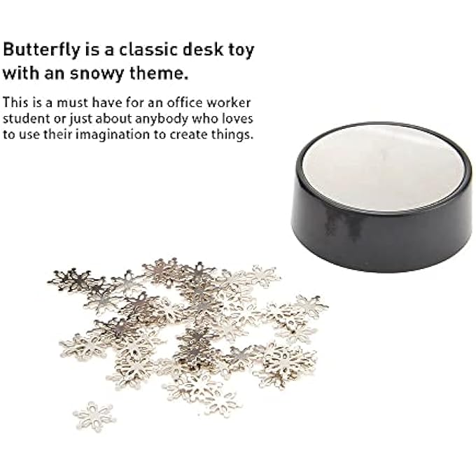 PowerTRC Toy Magnetic Desktop Sculpture (Snowflakes) | Mini Magnetic Art Decoration for Desktop | Fun Stress Relief Office Gift - Image 3